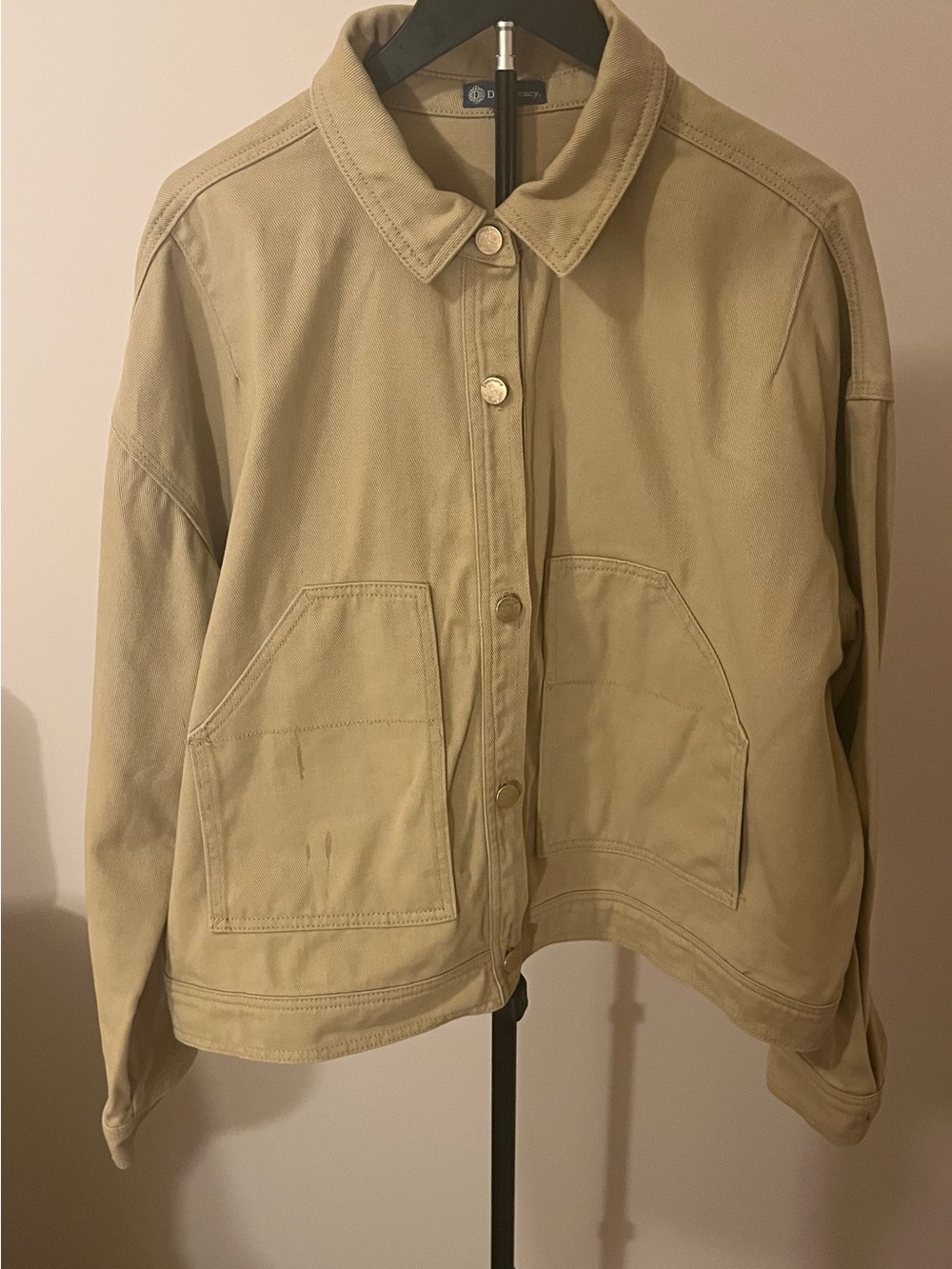 Democracy Women’s Tan Utility Canvas Jacket